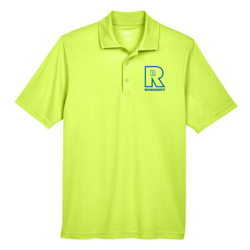 Ash City Core 365 Men's Origin Performance Pique Polo -- Safety Yellow