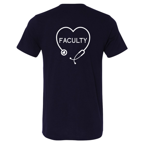 Faculty Bella Canvas Triblend Short Sleeve T-Shirt -- Navy Solid Triblend