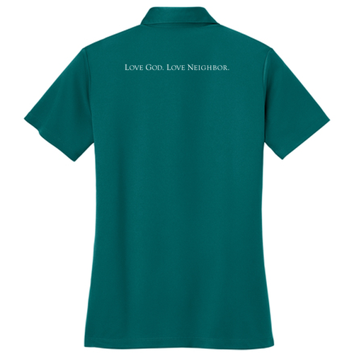 Port Authority Ladies Silk Touch Performance Polo -- Teal Green