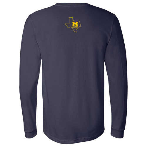 Mens/Unisex Bella Canvas Soft Fitted Jersey Longsleeve Tee -- Navy