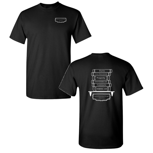 Law Books Basic T-Shirt -- Black