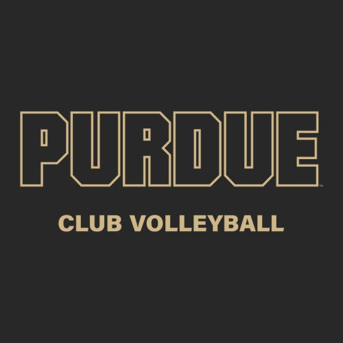 Purdue Club Volleyball Black T-Shirt