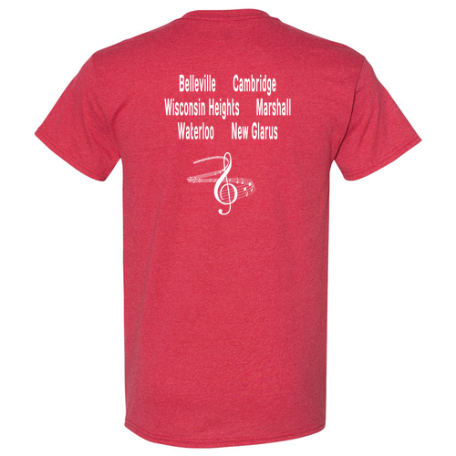 Gildan Cotton T-Shirt Adult -- Heather Red