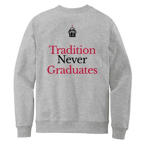 District Re-Fleece Crew -- Light Heather Grey