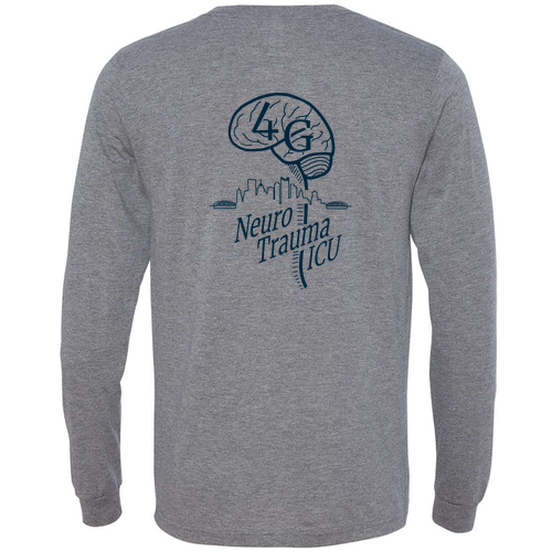 Bella+Canvas Unisex Triblend Long Sleeve Tee -- Grey TriBlend
