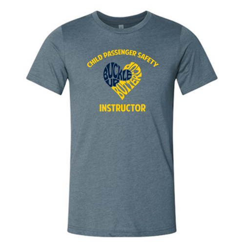 Mens/Unisex Bella Canvas Soft Fitted Heather CVC T-Shirt -- Heather Slate, Instructor