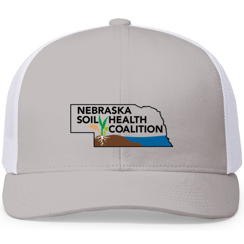 Pacific Headwear Trucker Mesh Hat -- Silver / White / Silver