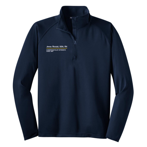 Sport Tek Sport Wick Stretch Half Zip Pullover -- True Navy