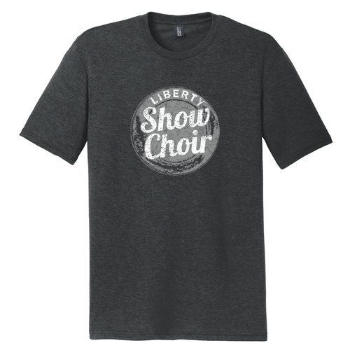 District Made Mens Perfect Tri Crew Tee -- Black Frost