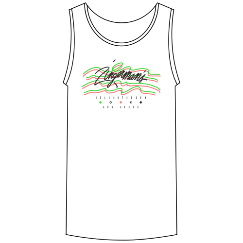 Hanes ComfortWash Garment Dyed Unisex Tank Top -- White