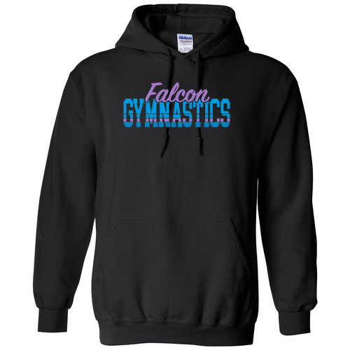 Falcon Gymnastics Hooded Sweatshirt -- Black
