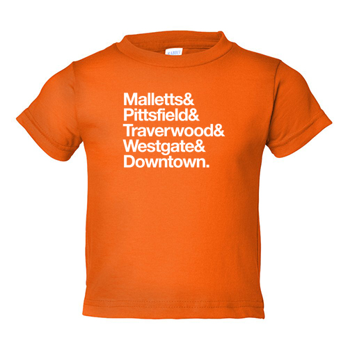 Rabbit Skins Short Sleeve Tee Toddler -- Orange, Ampersand Logo