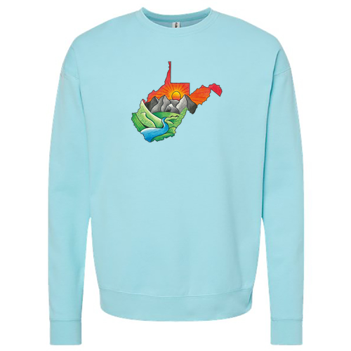 Tultex Fleece Crewneck Sweatshirt -- Purist Blue
