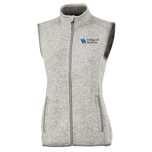 Charles River Womens Pacific Heathered Vest -- Light Grey Heather
