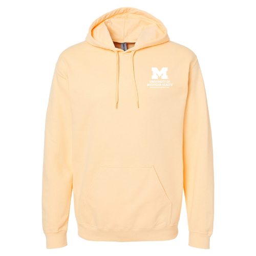 Mens/Unisex Gildan Softstyle Fleece Pullover Hooded Sweatshirt -- Yellow Haze