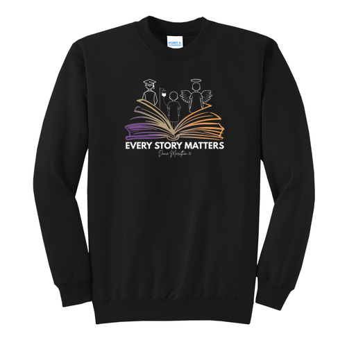 Port and Company Classic Crewneck Sweatshirt -- Jet Black