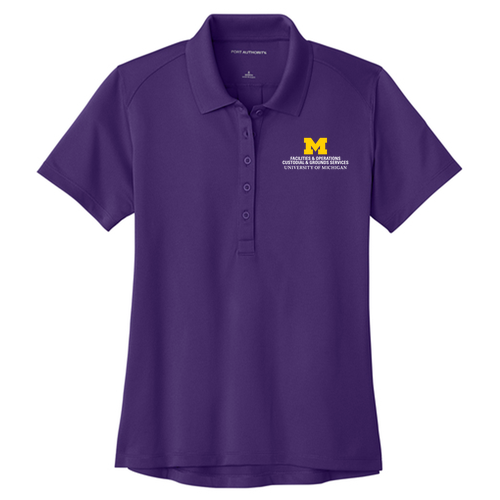 Ladies Port Authority Wearever Performance Pique Polo -- Prism Purple, $28