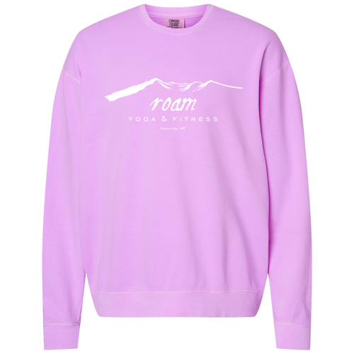 Comfort Colors Lightweight Adult Ringspun Crewneck Sweatshirt -- Neon Violet