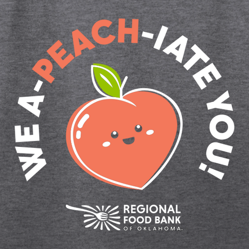 District Threads Very Important Tee --Peach Heathered Charcoal