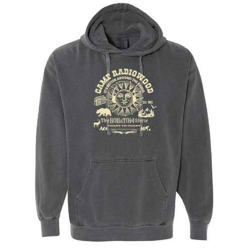 Comfort Colors Unisex Garment-Dyed Hooded Sweatshirt -- Pepper