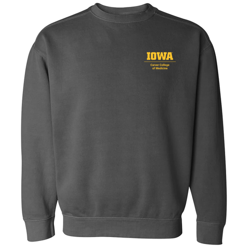 Comfort Colors Unisex Garment-Dyed Crewneck Sweatshirt -- Pepper