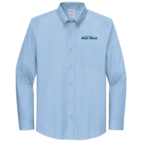 Men's/Unisex Brooks Brothers Wrinkle-Free Stretch Nailhead Shirt -- Newport Blue