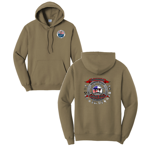 Port and Company Core Fleece Pullover Hooded Sweatshirt -- Coyote Brown