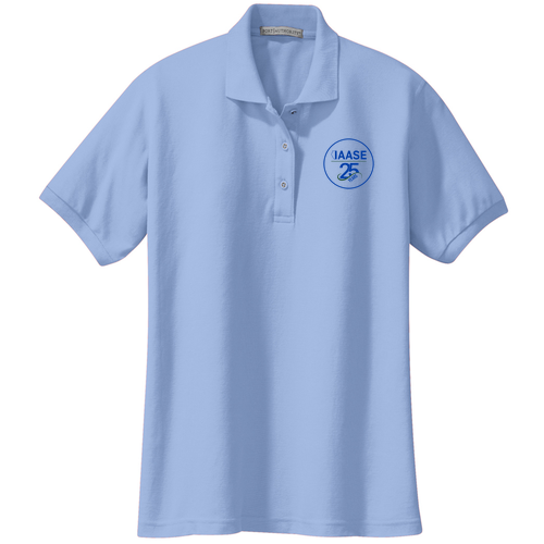 Port Authority Ladies Silk Touch Sport Shirt. -- Light Blue