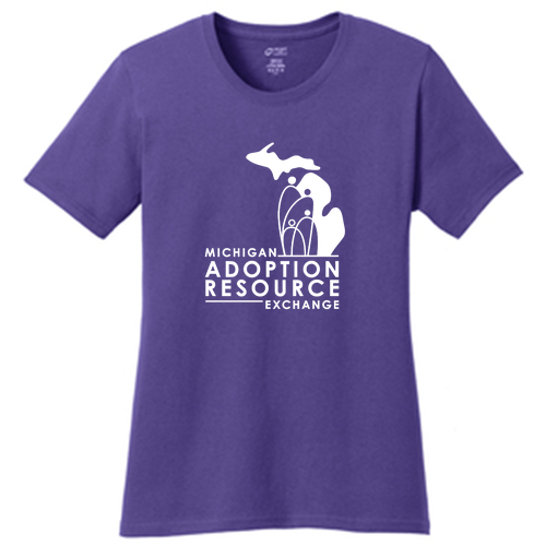 Ladies Core Cotton Tee -- Purple