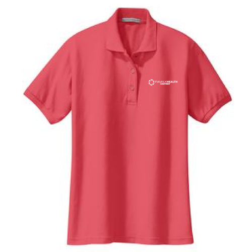 Port Authority Ladies Silk Touch Sport Shirt. -- Hibiscus