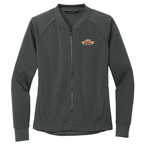 Mercer+Mettle Women's Double-Knit Bomber -- Anchor Grey