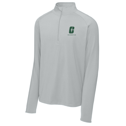 Sport Tek Sport Wick Stretch Half Zip Pullover -- Silver