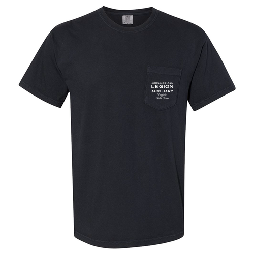 Comfort Colors Short Sleeve Pocket Tee -- Black