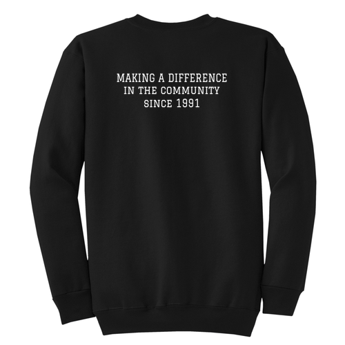 Port and Company Classic Crewneck Sweatshirt -- Jet Black