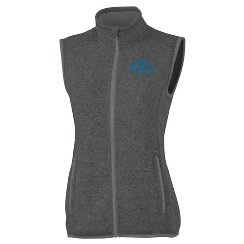 Charles River Womens Pacific Heathered Vest -- Charcoal Heather