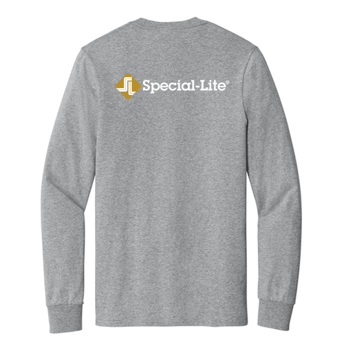Port and Company Tall Long Sleeve 50/50 Cotton Poly T Shirt -- Athletic Heather
