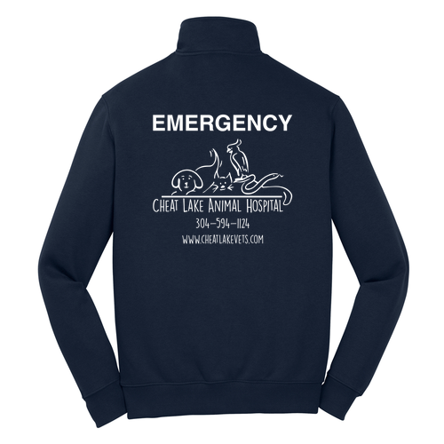 Sport Tek Quarter Zip Sweatshirt -- True Navy