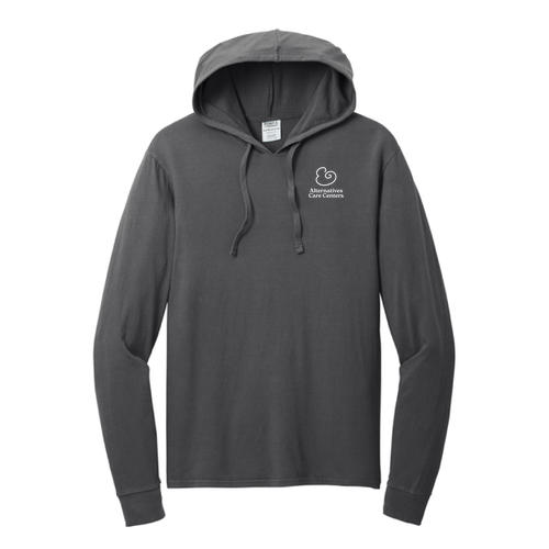 Port & Co Beach Wash Garment-Dyed Pullover Hooded Tee -- Coal