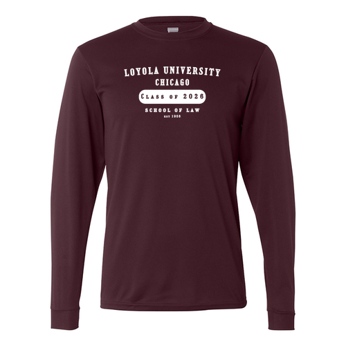 Class of 2026 Performance Long sleeve -- Maroon