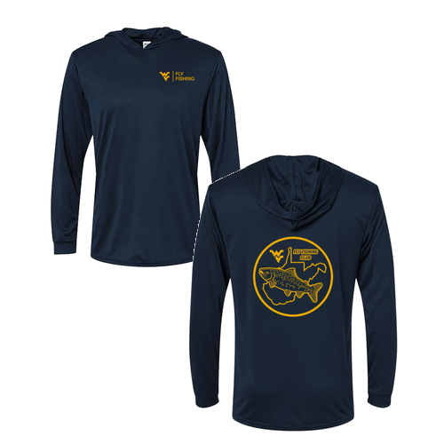 Paragon Bahama Performance Hooded Long Sleeve T-Shirt -- Navy
