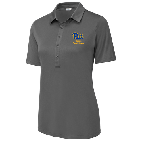 Sport-Tek Ladies Posi-Uv Pro Polo -- Dark Smoke Grey