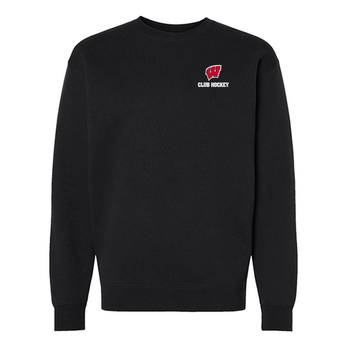 UW Club Hockey LC Crewneck Sweatshirt -- Black