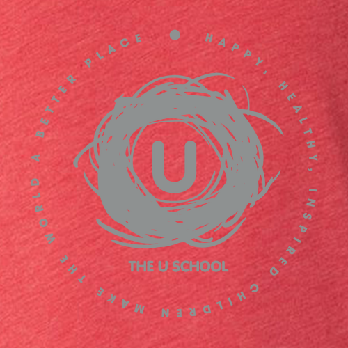 Mens/Unisex Bella Canvas Triblend Long Sleeve Tee -- Red