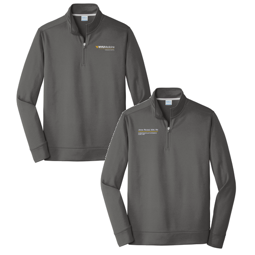 Port & Company Performance Fleece 1/4-Zip Pullover Sweatshirt -- Charcoal