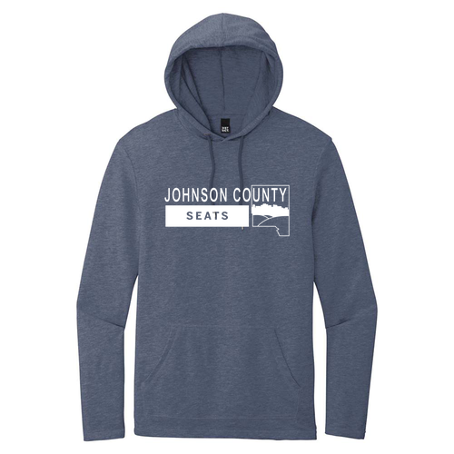 District Featherweight French Terry Hoodie T-Shirt -- Washed Indigo