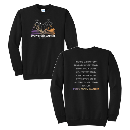 Port and Company Classic Crewneck Sweatshirt -- Jet Black