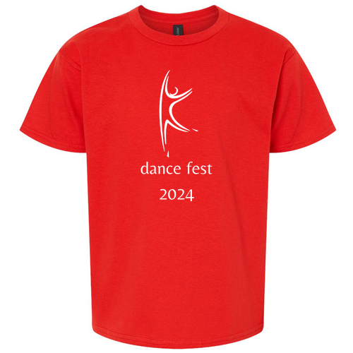 Gildan Youth Softstyle T-Shirt -- Red