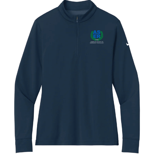 Ladies Nike Essential 1/2-Zip Cover-Up -- Navy