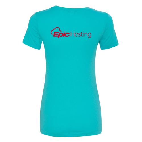 Next Level Ladies Ideal Crew Tee -- Tahiti Blue