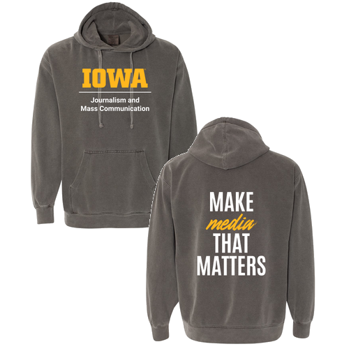 Comfort Colors Garment Dyed Hooded Pullover Sweatshirt -- Pepper